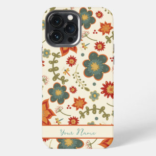 Funda Para iPhone 13 Pro Max Patrón Floral de Moda Nombre Bonito Inspirivity