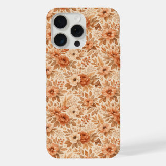Patrón floral de otoño acogedor