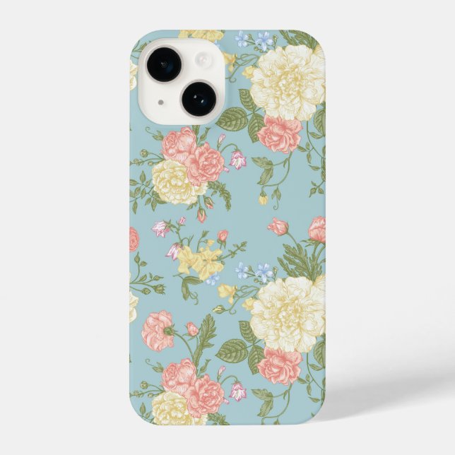 Funda Para iPhone Patrón floral de Peony Garden (Reverso )