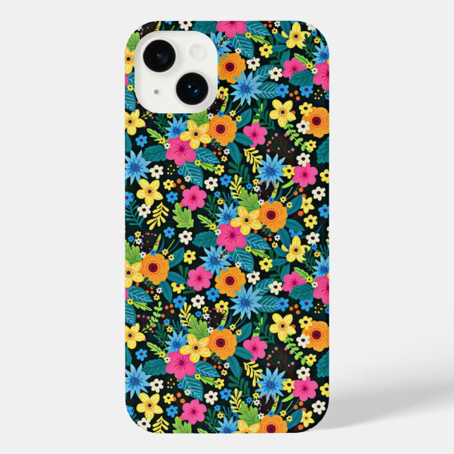Funda Para iPhone Patrón floral de vibrante Ditsy-43785 (Reverso )