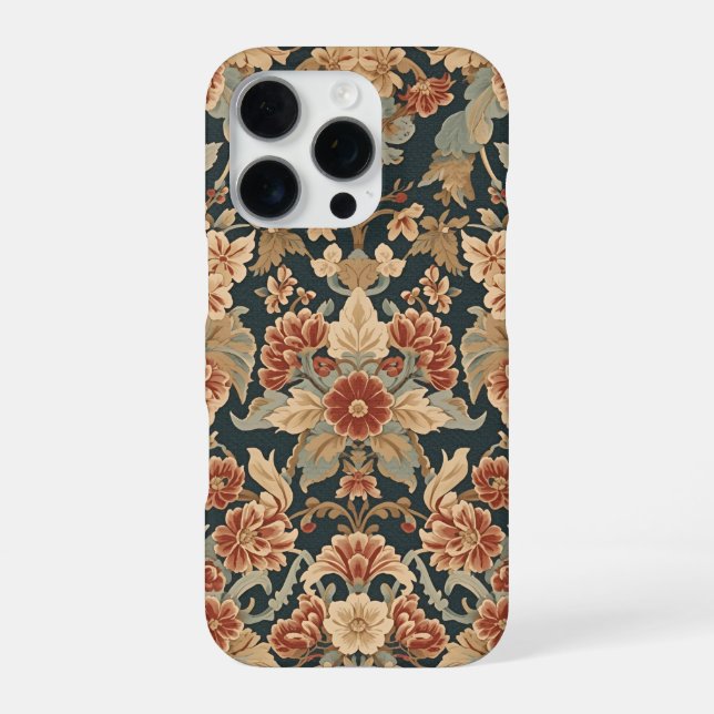 Funda Para iPhone Patrón floral de William Morris Antique Honeysuckl (Reverso)