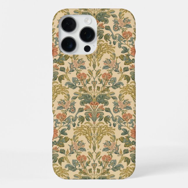 Funda Para iPhone Patrón floral de William Morris Antique Honeysuckl (Reverso )
