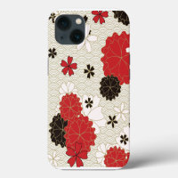 Patrón floral elegante sakura japonés