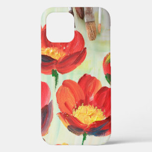 Funda Para iPhone 12 Patrón floral en forma de abstracción. Diseño