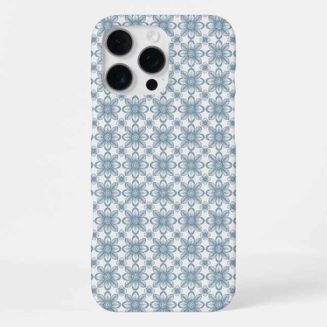 Funda Para iPhone Patrón floral escandinavo (Reverso )