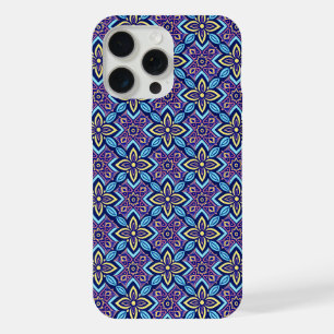 Patrón floral geométrico de Boho vibrante