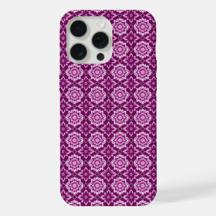 Patrón floral geométrico púrpura vintage