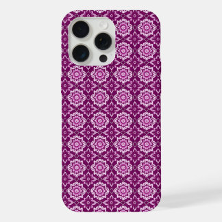Patrón floral geométrico púrpura vintage