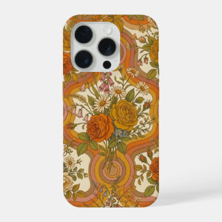 Patrón floral retro vintage de los 70 | Botánica t