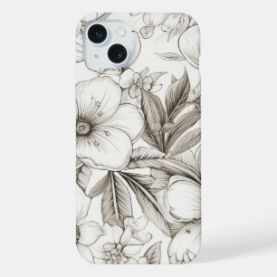 Patrón Floral Sepia Antiguo (11)