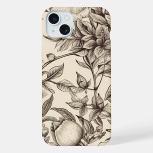 Patrón Floral Sepia Antiguo (2)