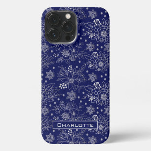 Funda Para iPhone 13 Pro Max Patrón floral sin fisuras de gran flor personaliza