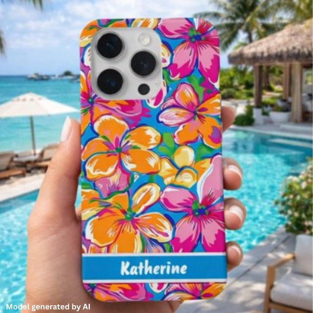 Funda Para iPhone Patrón Floral Tropical Colorido (Subido por el creador)
