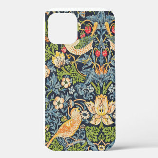 Funda Para iPhone 12 Patrón floral William Morris Strawberry Thief