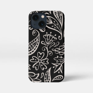 Funda Para iPhone 13 Mini Patrón Floral Y Glamour Sin Marea Moderna