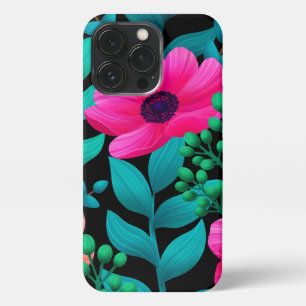 Funda Para iPhone 13 Pro Patrón Foral Y Glamuroso De Primavera Natural