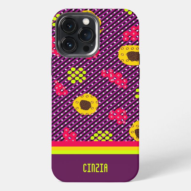 Funda Para iPhone Patrón geométrico (Reverso )