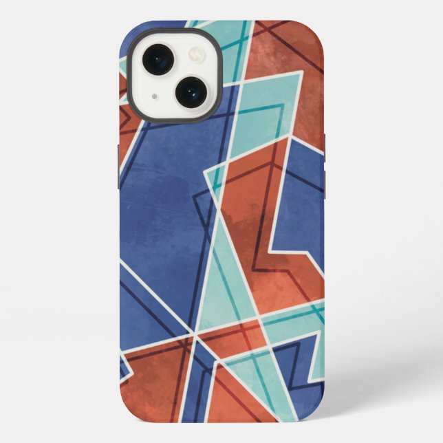 Funda Para iPhone Patrón geométrico (Reverso )