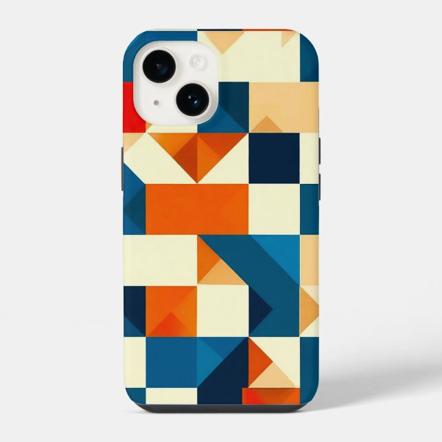 Funda Para iPhone Patrón geométrico abstracto (Reverso )
