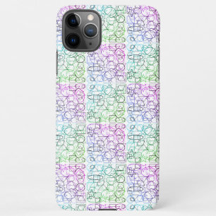 Funda Para iPhone 11Pro Max Patrón geométrico abstracto   Baldosa y filtrada  