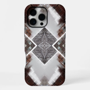 Funda Para iPhone 16 Pro Max Patrón geométrico abstracto en invierno