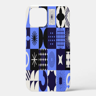 Funda Para iPhone 12 Patrón geométrico atrevido Bauhaus retrofuturista