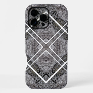 Funda Para iPhone 16 Pro Max Patrón geométrico con árboles nevados de invierno
