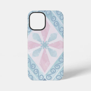 Funda Para iPhone 12 Mini Patrón geométrico de diamante azul