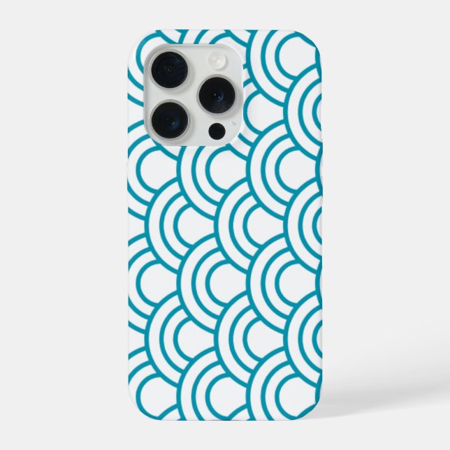 Funda Para iPhone Patrón geométrico japonés moderno (Reverso )