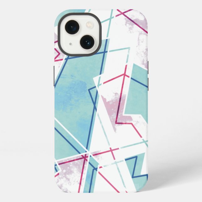 Funda Para iPhone Patrón geométrico lavado (Reverso )