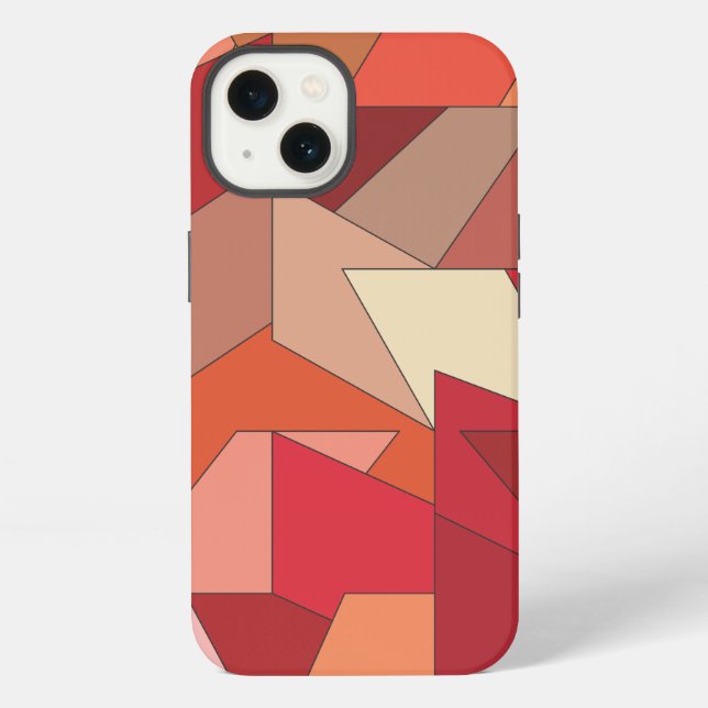 Funda Para iPhone Patrón geométrico moderno (Reverso )