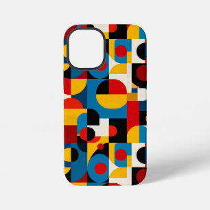 Funda Para iPhone 12 Mini Patrón geométrico moderno en estilo Bauhaus