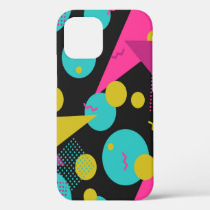 Funda Para iPhone 12 patrón geométrico sin fisuras de los 80 con elemen