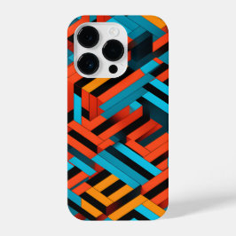 Funda Para iPhone 14 Pro Patrón geométrico vibrante 3D 1