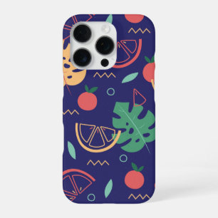 Funda Para iPhone 16 Pro Patrón gráfico tropical de verano colorido