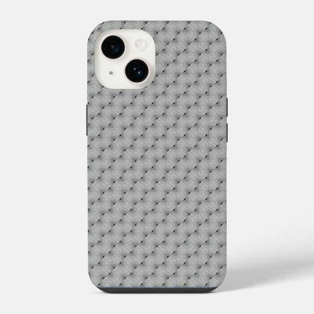 Funda Para iPhone Patrón gris sin inconvenientes (Reverso )