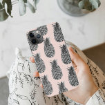 Funda Para iPhone 11Pro Max Patrón Gris Tropical y Piña Rosa Sin Marea<br><div class="desc">Patrón Gris Tropical y Piña Rosa Sin Marea</div>