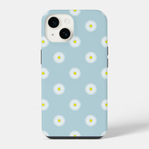 Funda Para iPhone 14 Patrón ilustrativo de mareas en azul pálido