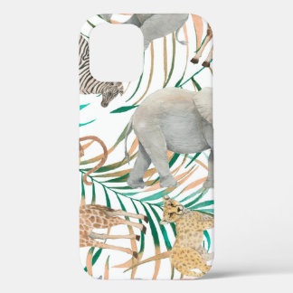 Funda Para iPhone 12 Patrón incoloro dibujado a mano sin costura con ag