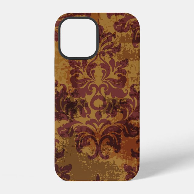 Funda Para iPhone Patrón ininterrumpido de rococo barroco (Reverso )