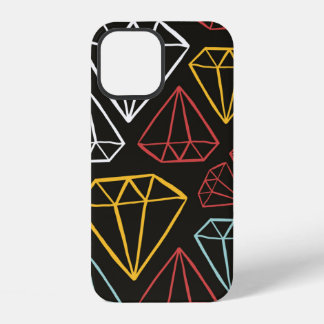 Funda Para iPhone 12 patrón ininterrumpido vintage, elementos de diseño