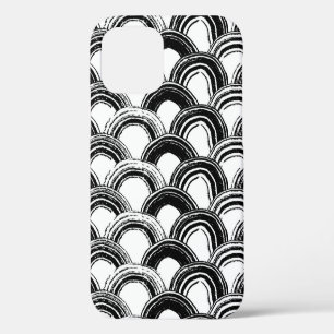 Funda Para iPhone 12 Patrón inmaculado de vintage con pincel seco