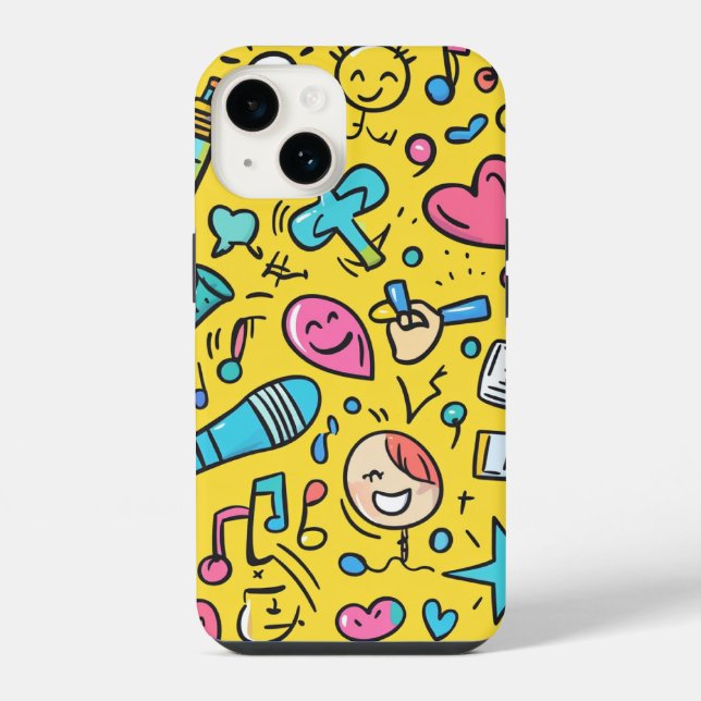 Funda Para iPhone patrón lindo para jóvenes (Reverso )