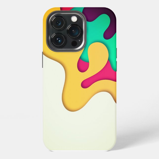 Funda Para iPhone Patrón líquido 3D (Reverso )