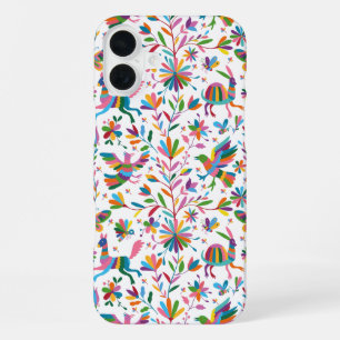 Funda Para iPhone 16 Plus Patrón luminoso estilo otomano mexicano