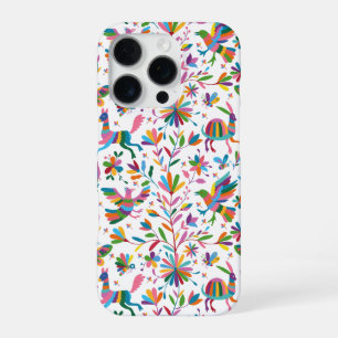 Funda Para iPhone 16 Pro Patrón luminoso estilo otomano mexicano