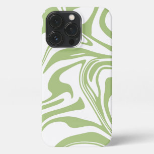 Funda Para iPhone 13 Pro Patrón Mint Green Marble