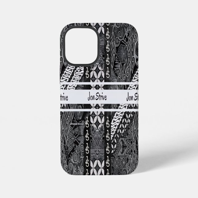 Funda Para iPhone Patrón moderno de BATIK (Reverso )