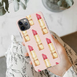 Funda Para iPhone 11Pro Max Patrón moderno de pintalabios rosados y rojos Giro<br><div class="desc">Patrón moderno de pintalabios rosados y rojos Giro</div>