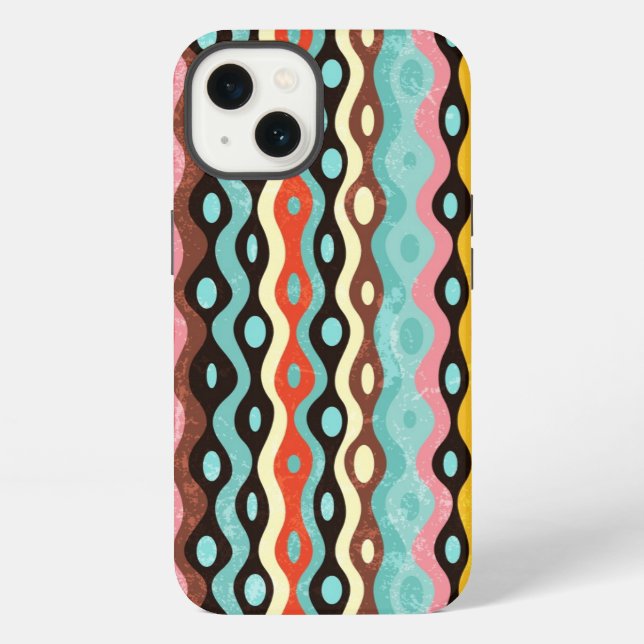 Funda Para iPhone Patrón multicolor abstracto (Reverso )